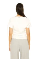 La Sisters OFF-SHOULDER STRING TOP WHITE