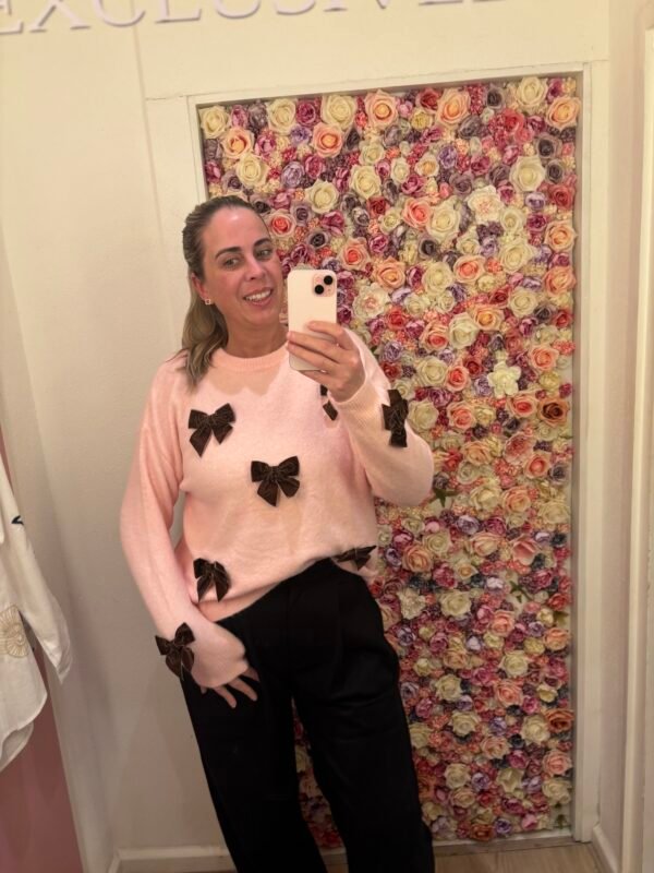 Bow Sweater Pink