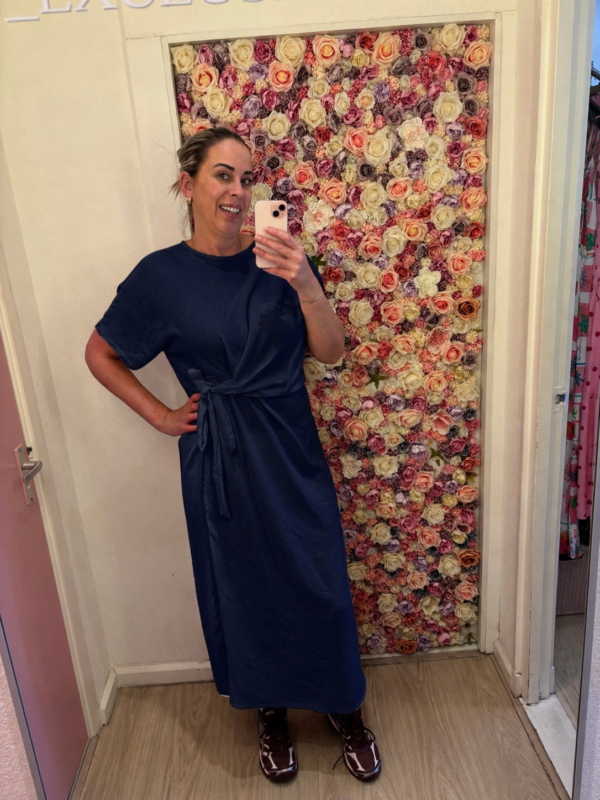 Knot Dress Navy Blue