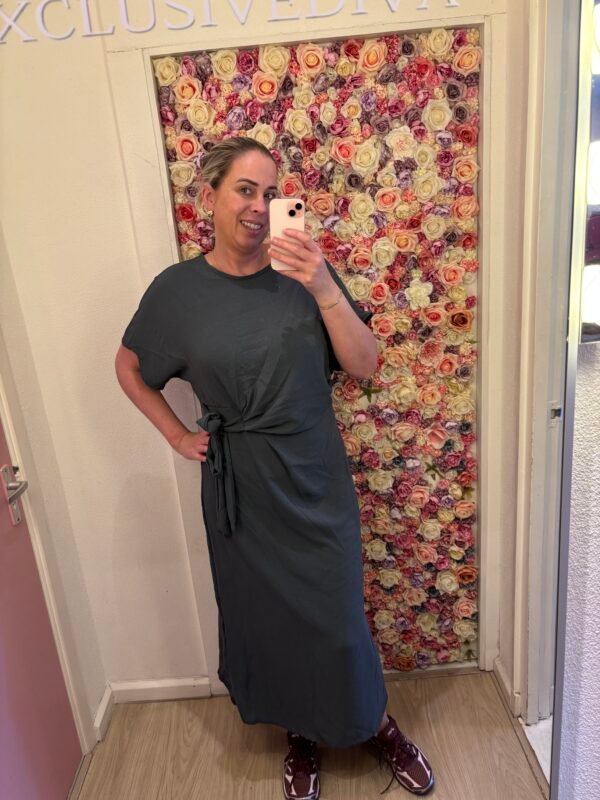 Knot Dress Dark Grey