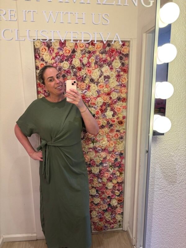 Knot Dress Leger Groen