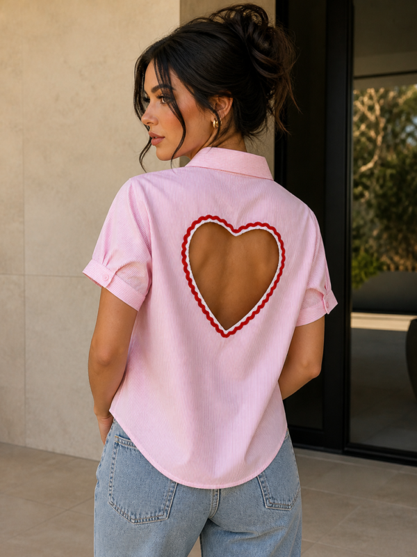 Blouse Heart Pink