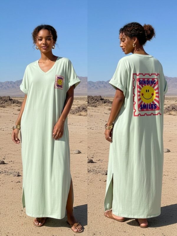 Dress with back pattern