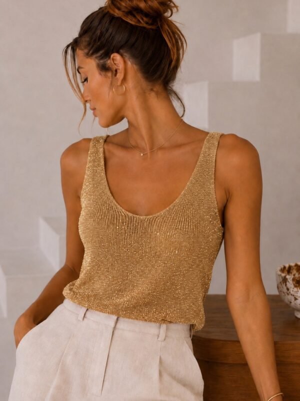 Lurex Tank Top