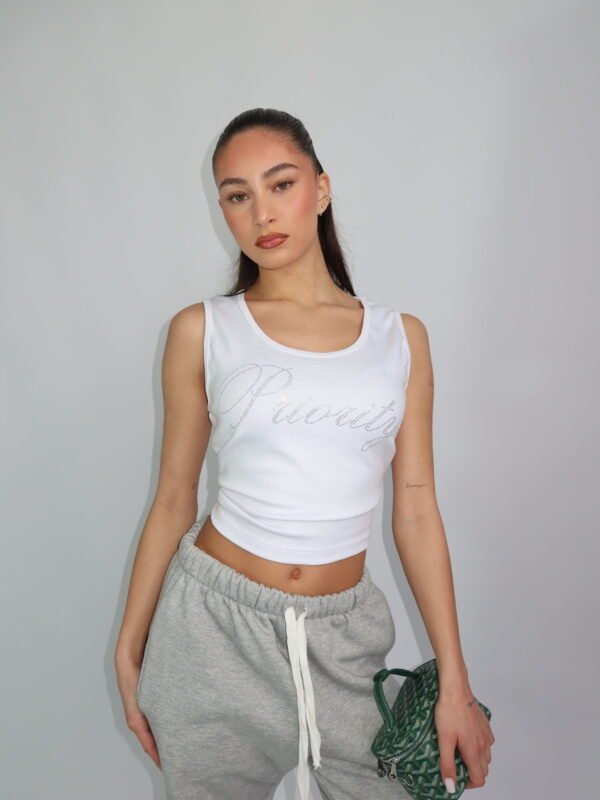 PRIORITY RHINESTONE TOP